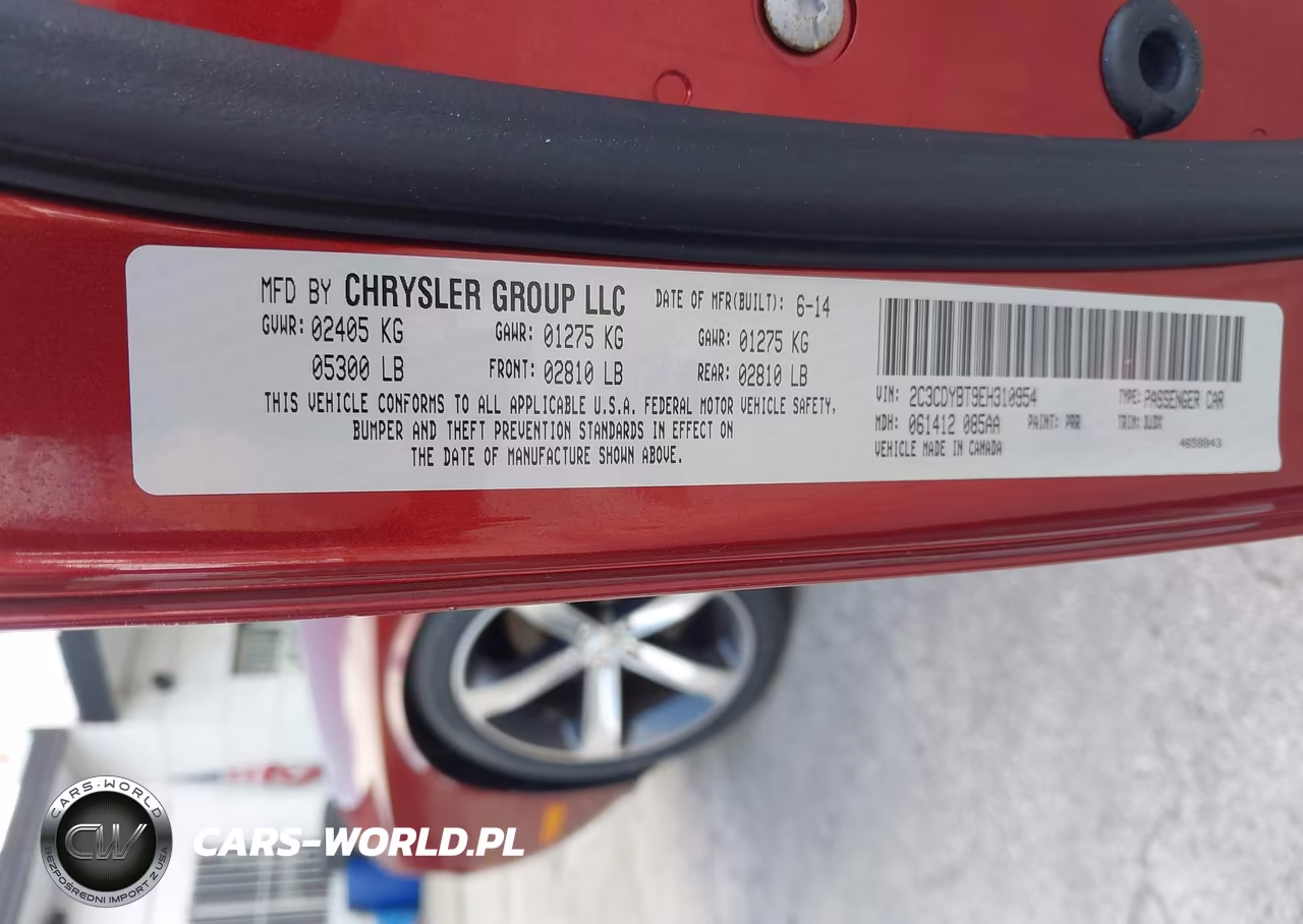 2014 Dodge Challenger R-T 100Th Anniversary Appearance Group VIN:2C3CDYBT9EH310954 - 9
