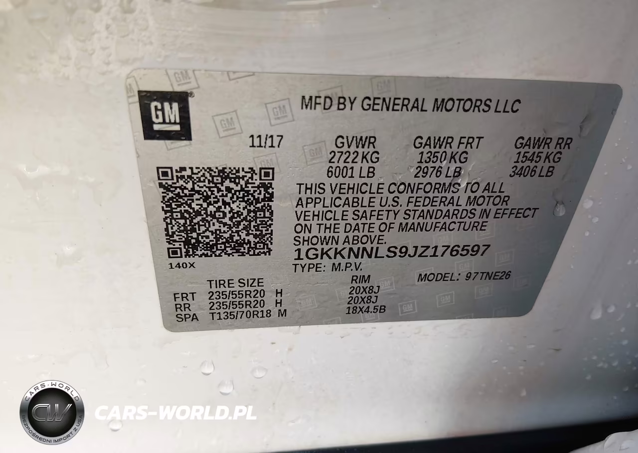 2018 GMC Acadia Slt-2 VIN:1GKKNNLS9JZ176597 - 9