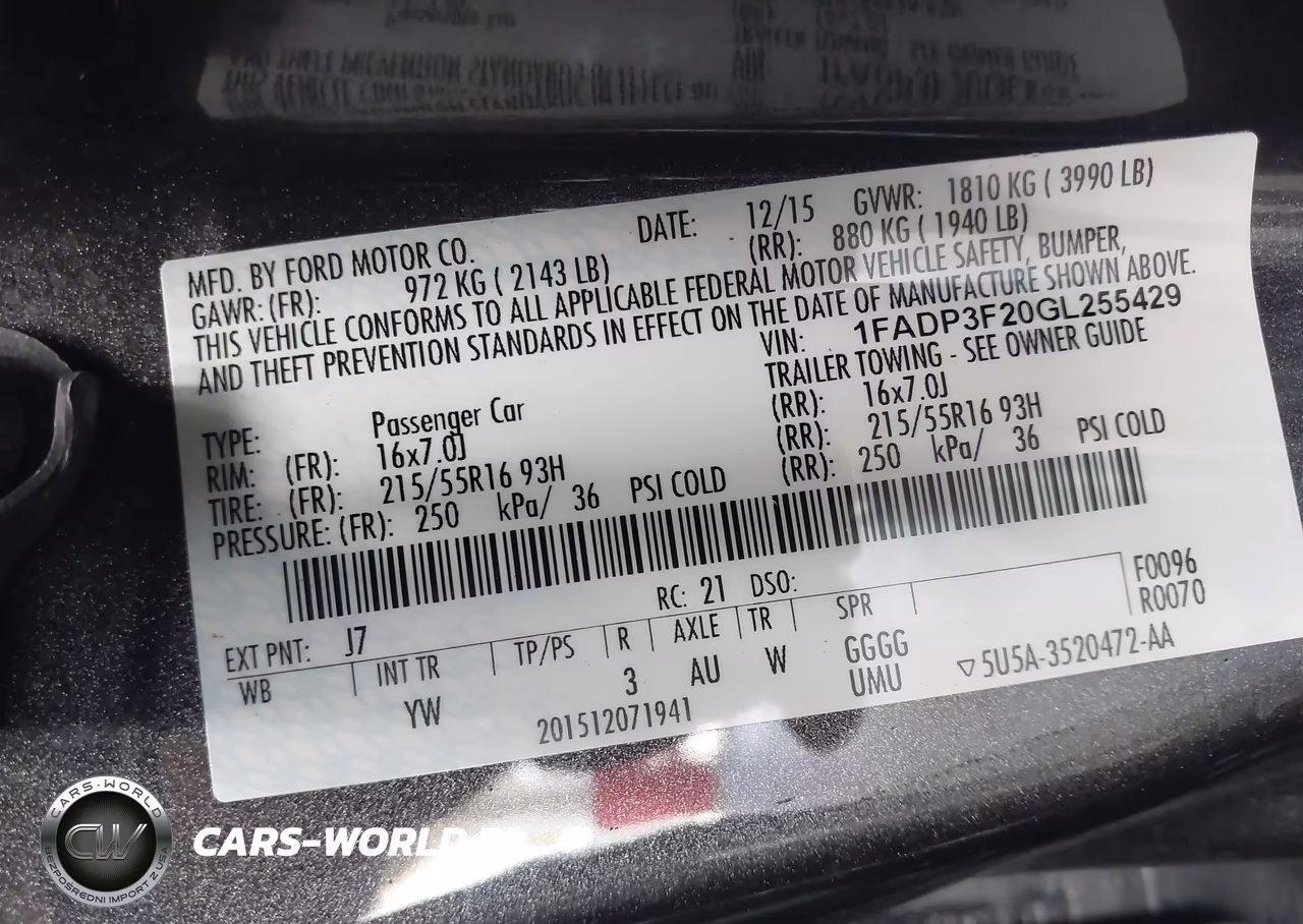 2016 Ford Focus Se VIN:1FADP3F20GL255429 - 9