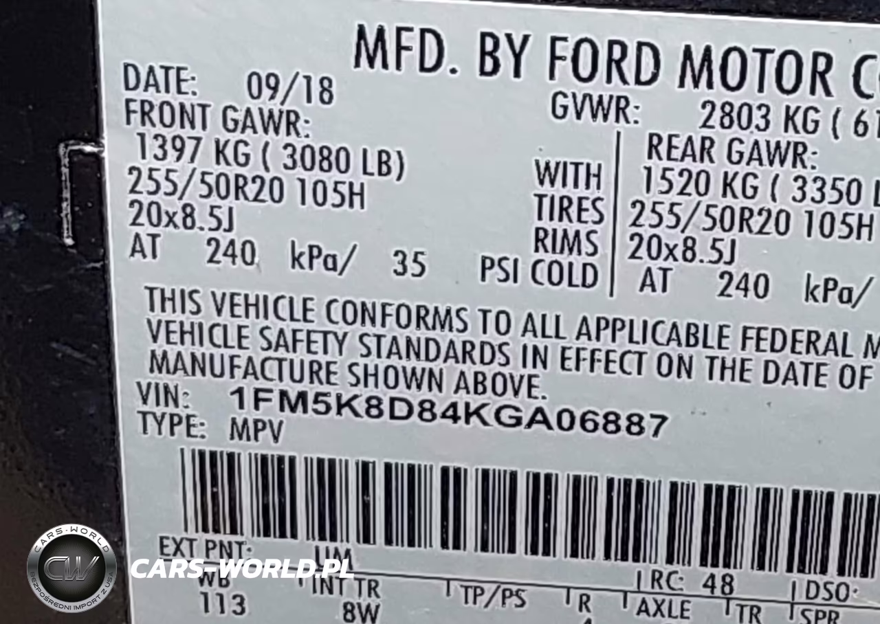 2019 Ford Explorer Xlt VIN:1FM5K8D84KGA06887 - 9