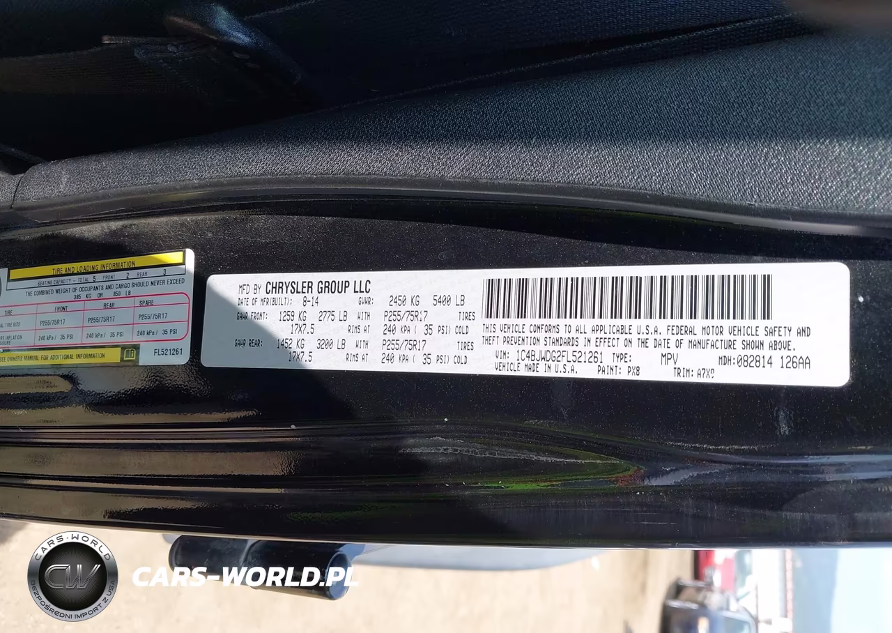 2015 Jeep Wrangler Unlimited Sport VIN:1C4BJWDG2FL521261 - 9
