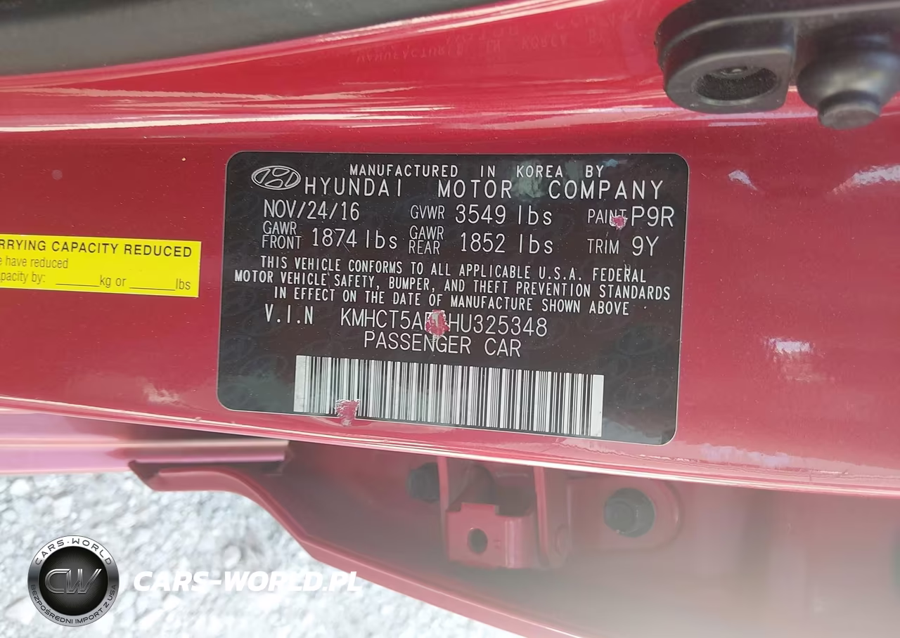 2017 Hyundai Accent Se VIN:KMHCT5AE3HU325348 - 9