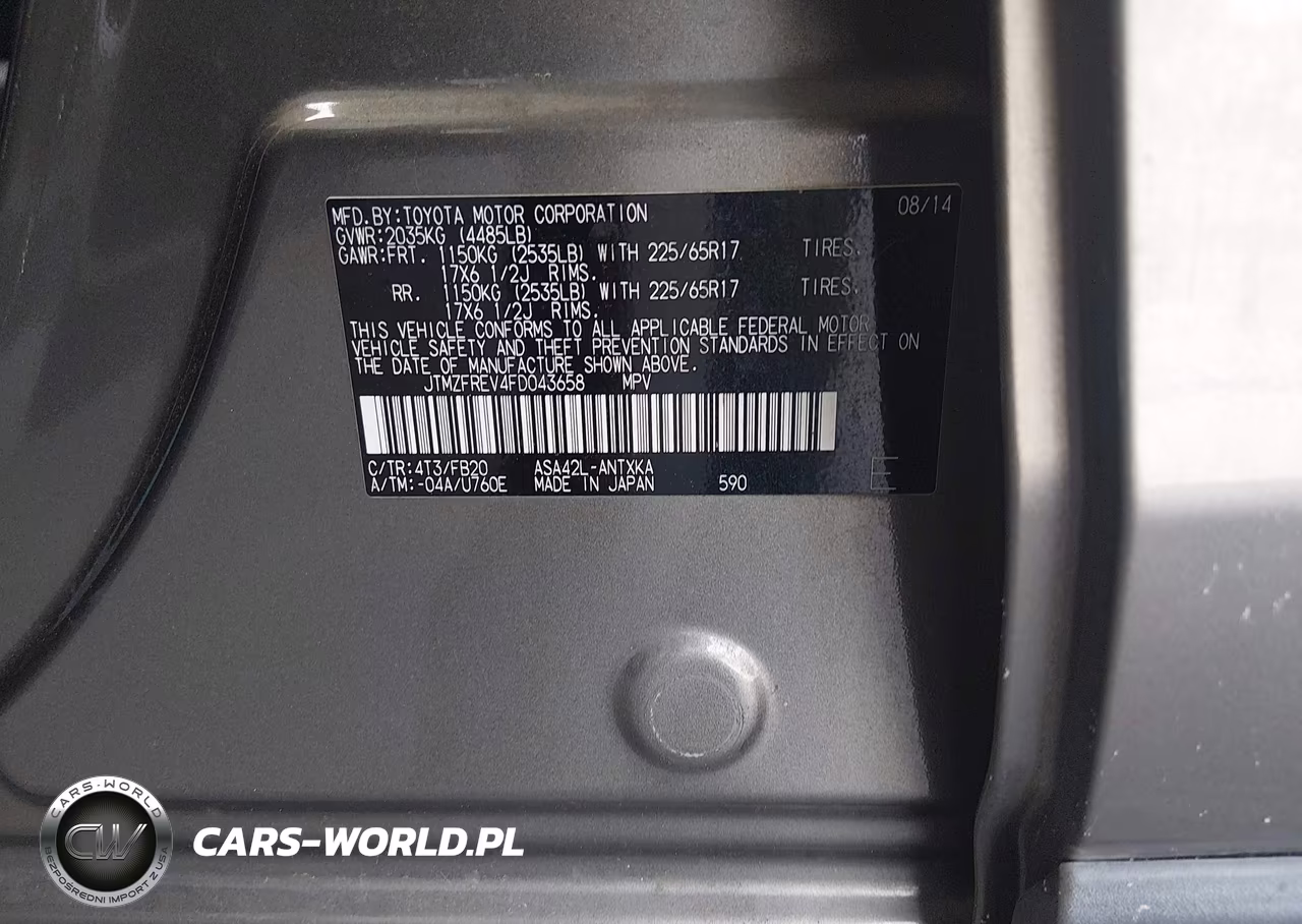 2015 Toyota Rav4 Le VIN:JTMZFREV4FD043658 - 9