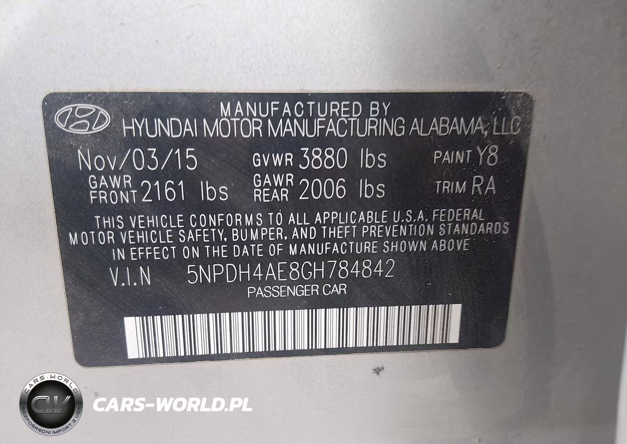 2016 Hyundai Elantra Se VIN:5NPDH4AE8GH784842 - 9