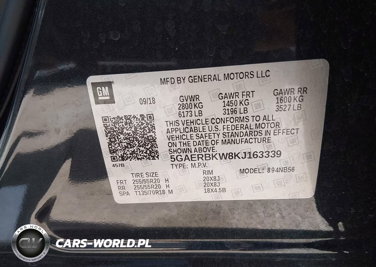 2019 Buick Enclave Fwd Essence VIN:5GAERBKW8KJ163339 - 9
