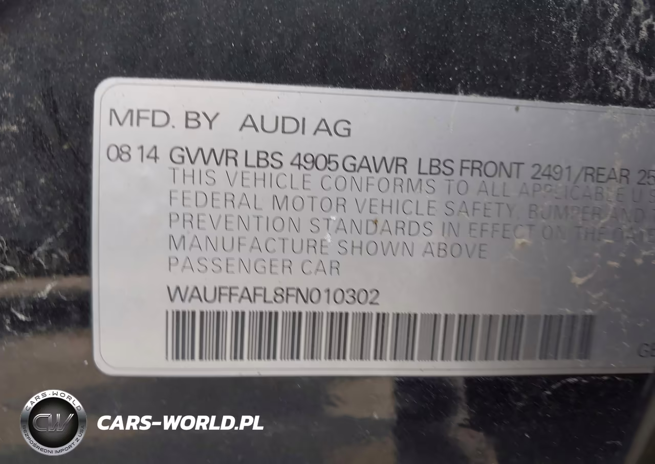 2015 Audi A4 Premium Plus VIN:WAUFFAFL8FN010302 - 9