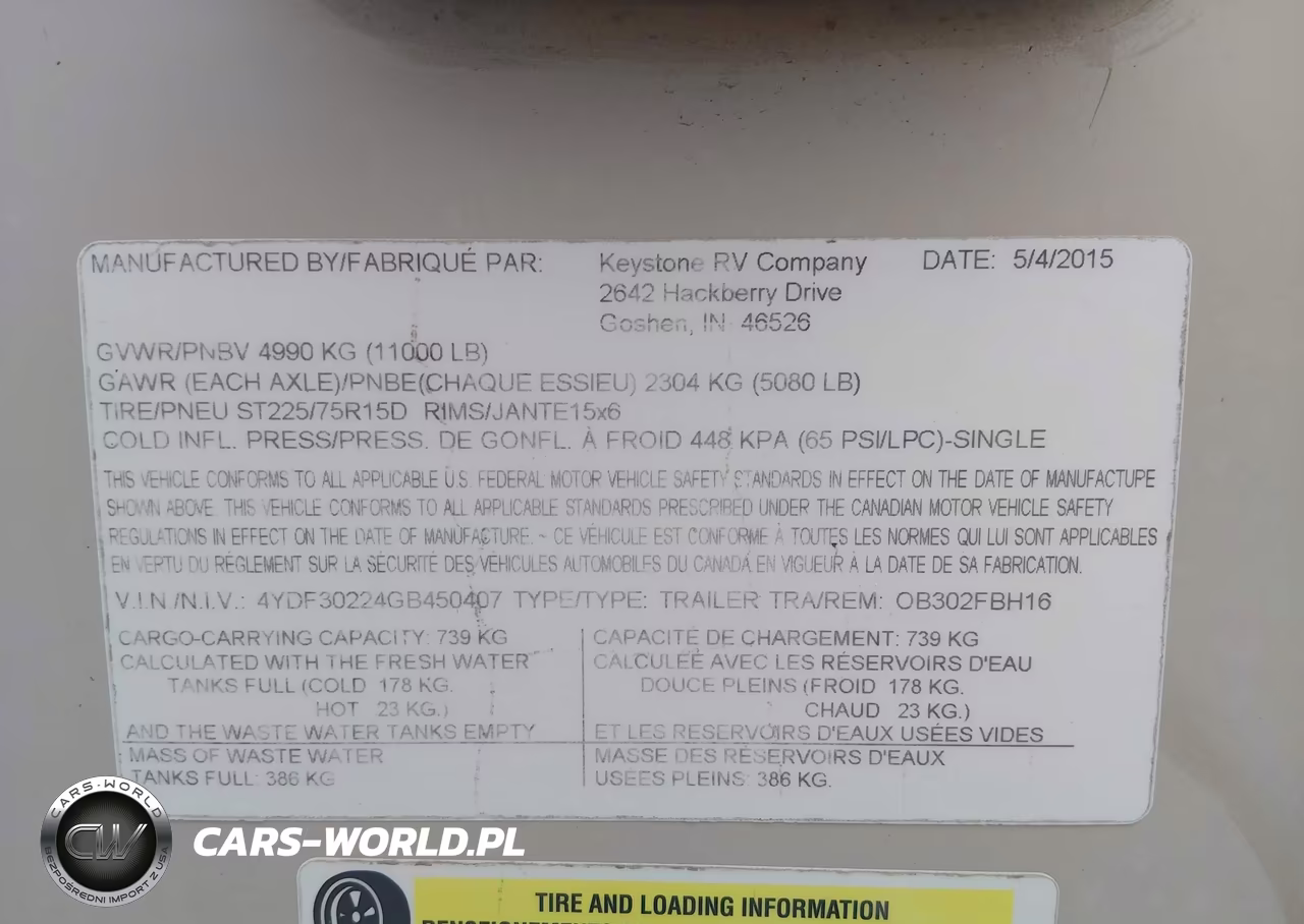 2016 Keystone Outback Travel Trlr VIN:4YDF30224GB450407 - 9