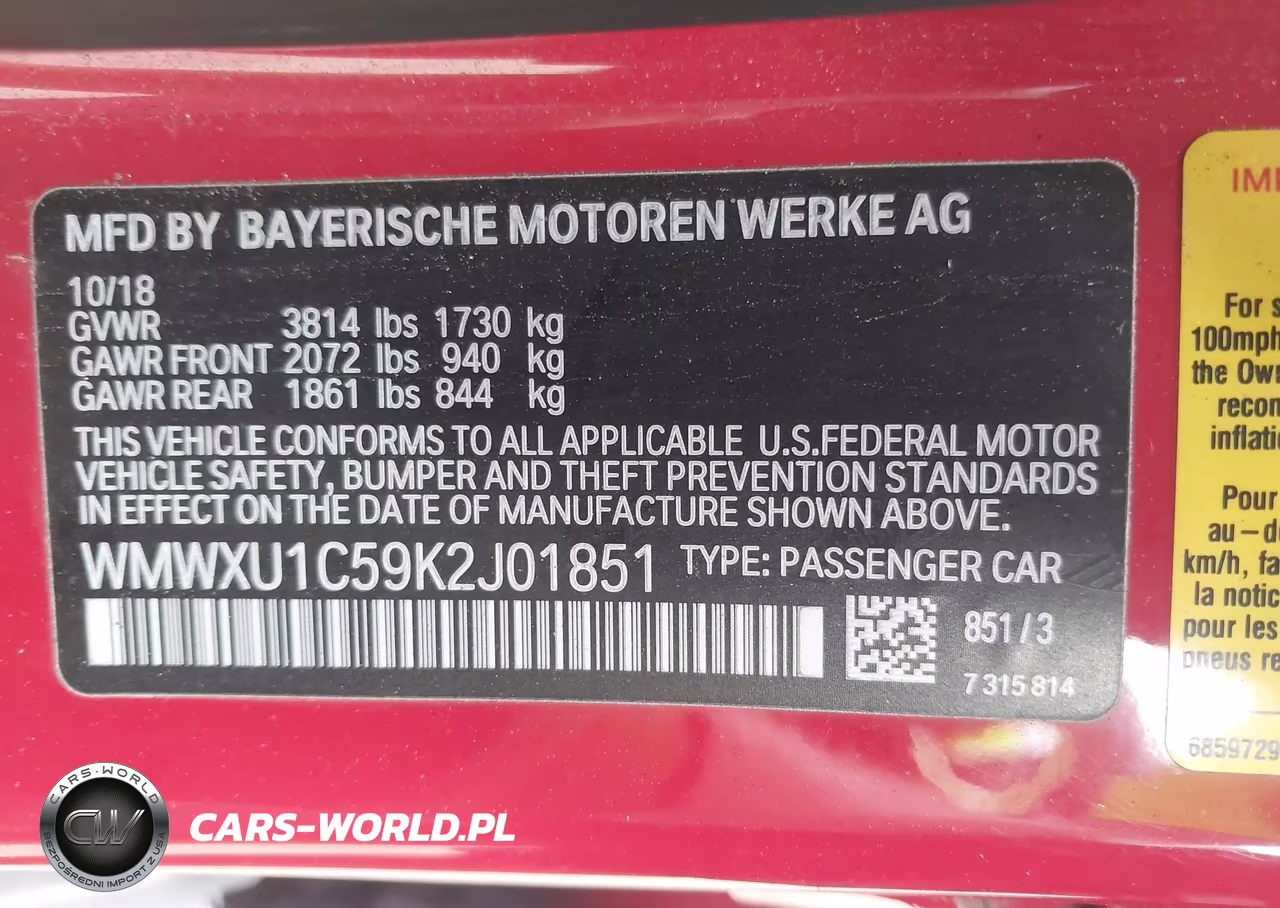 2019 Mini Hardtop Cooper VIN:WMWXU1C59K2J01851 - 9