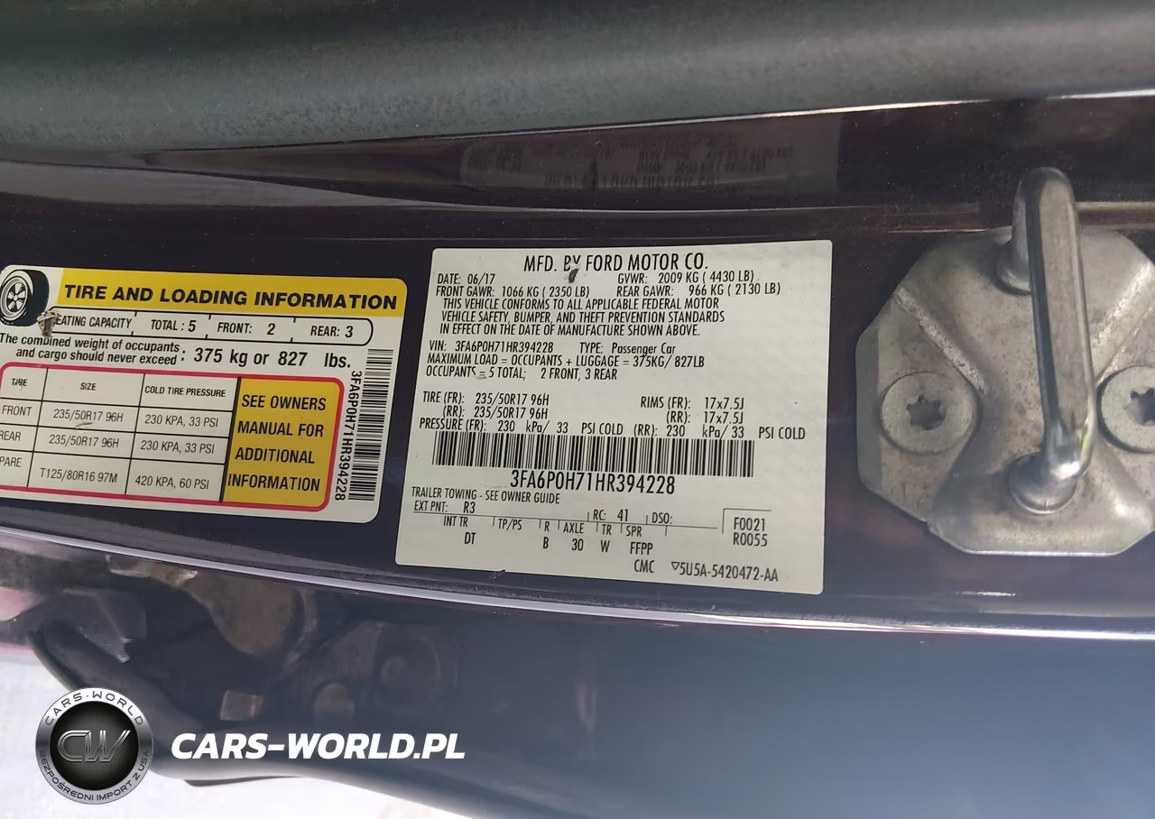 2017 Ford Fusion Se VIN:3FA6P0H71HR394228 - 9