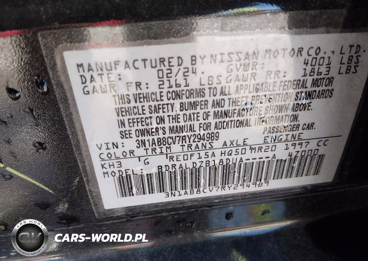 2024 Nissan Sentra Sv Xtronic Cvt VIN:3N1AB8CV7RY294989 - 9