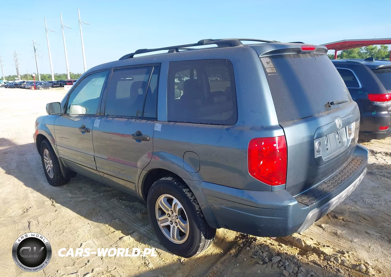 2005 Honda Pilot Ex-L VIN:2HKYF18705H570275 - 3