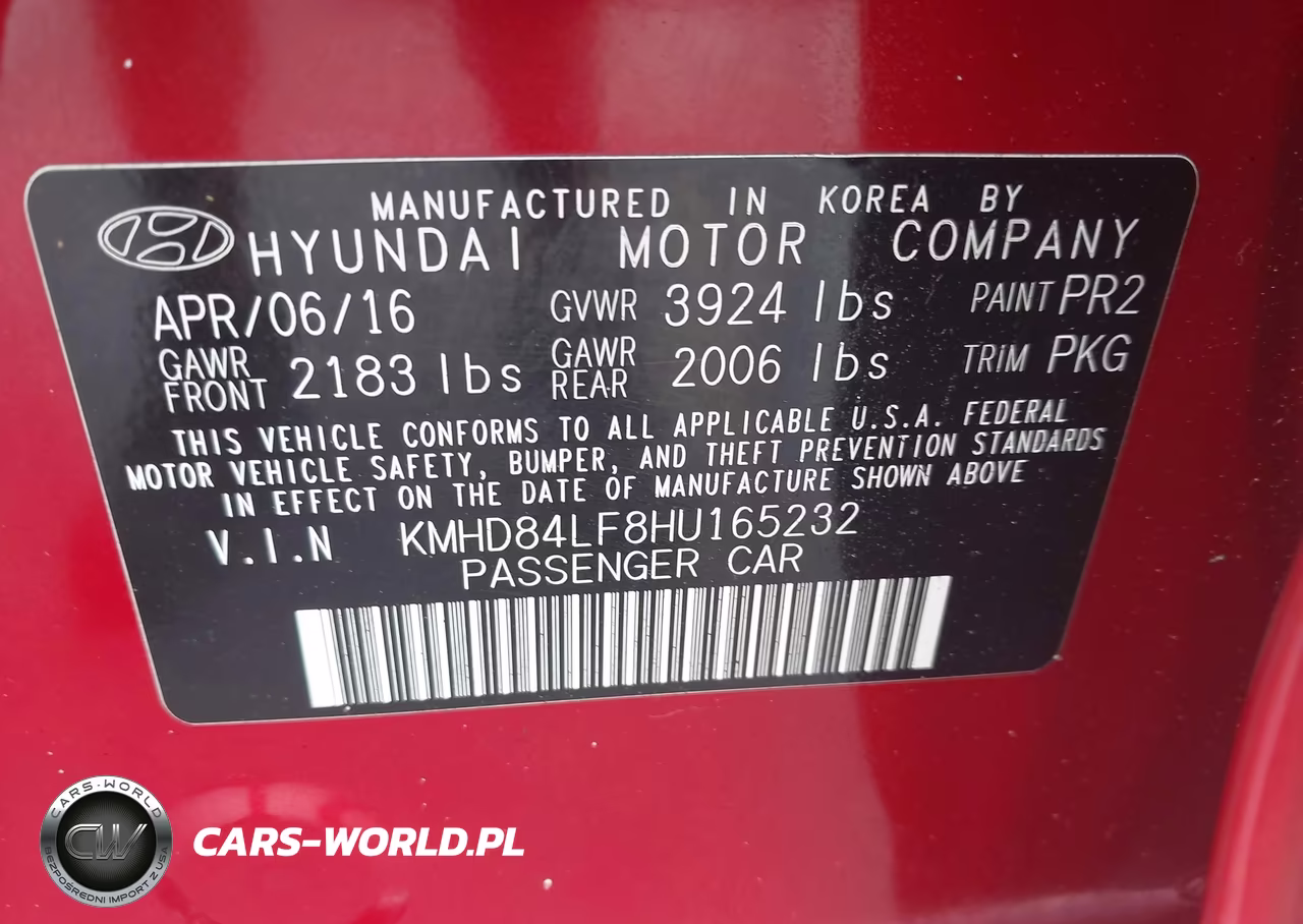 2017 Hyundai Elantra Se VIN:KMHD84LF8HU165232 - 9