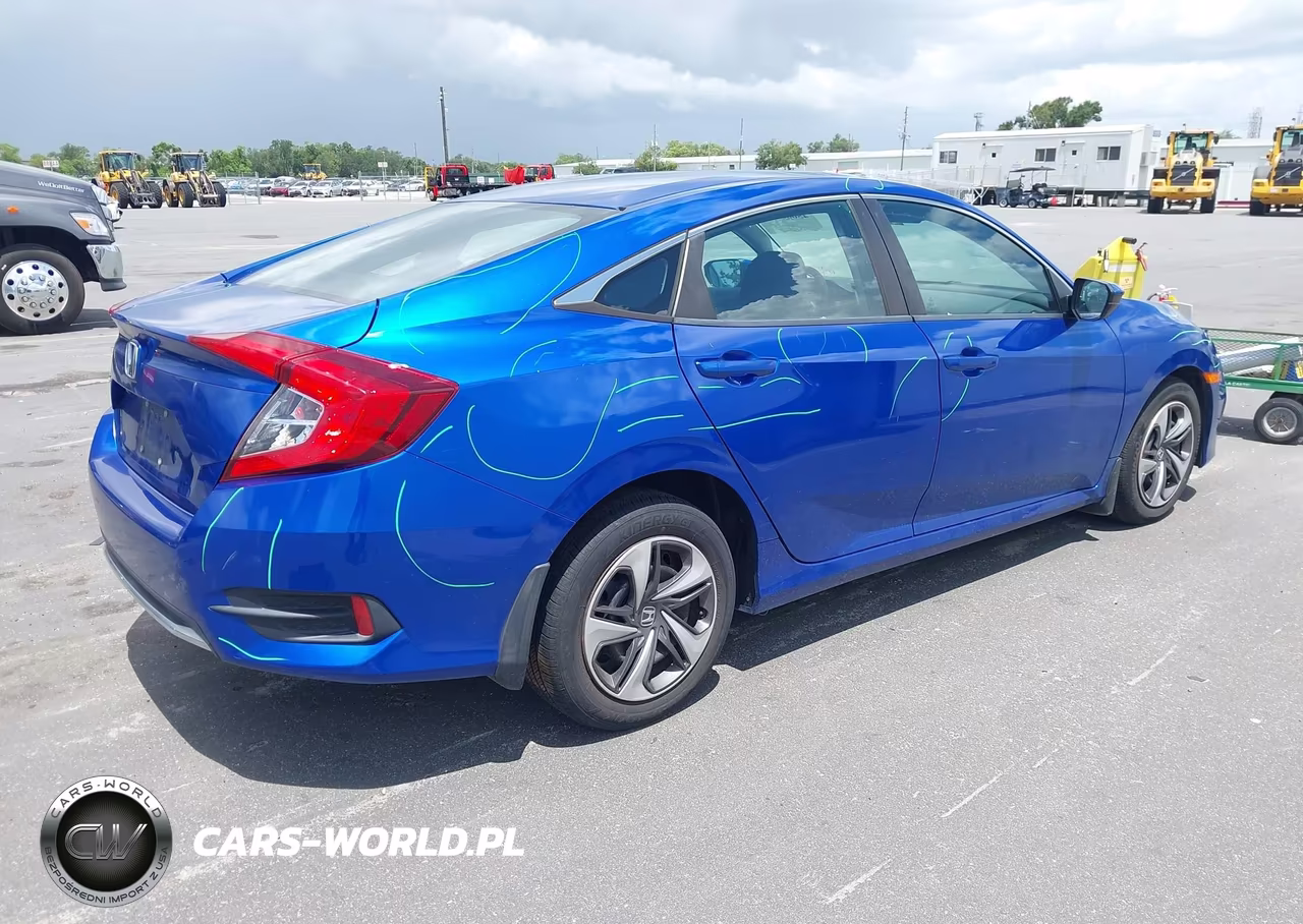 2019 Honda Civic Lx VIN:19XFC2F63KE050300 - 4