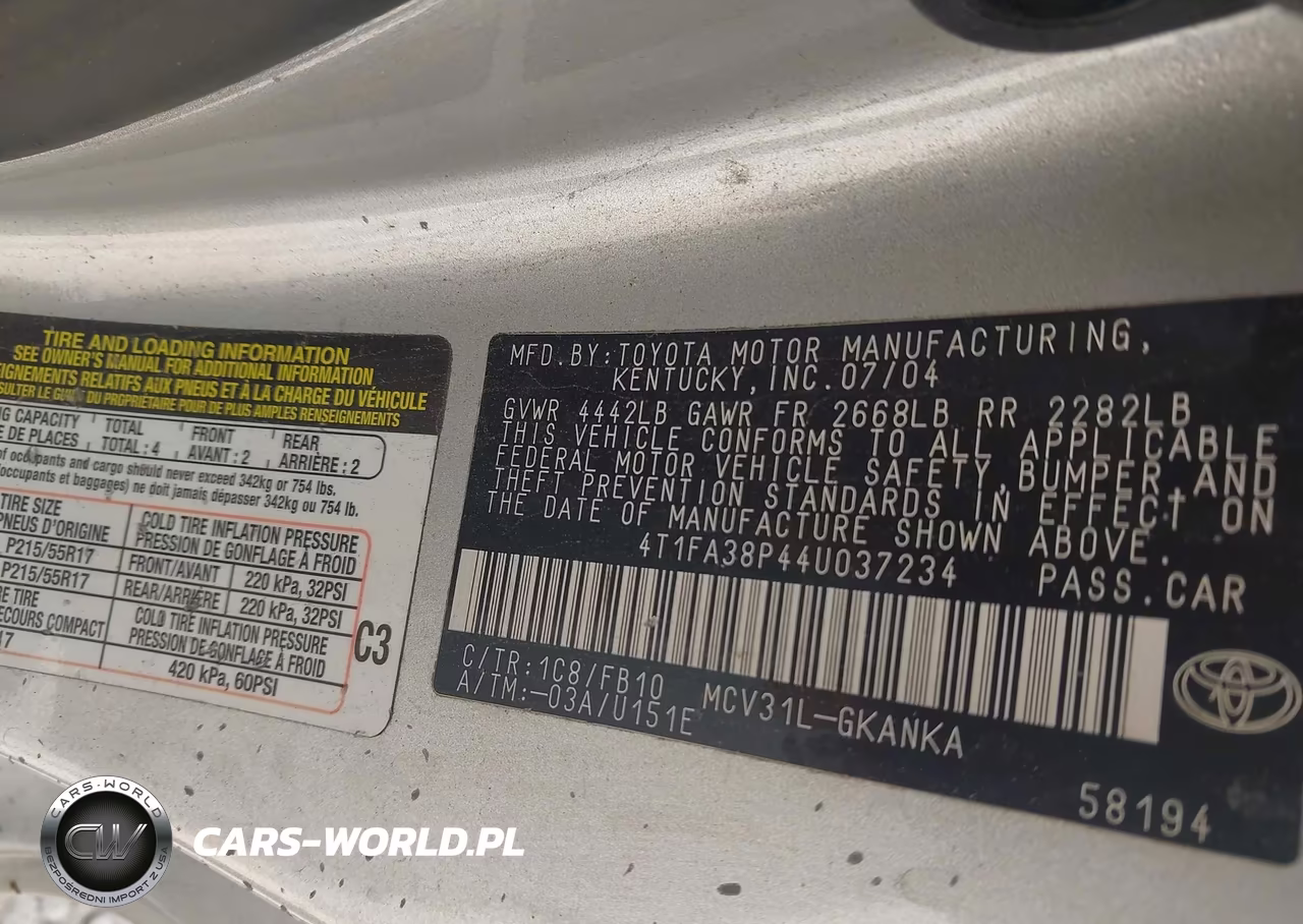 2004 Toyota Camry Solara Se VIN:4T1FA38P44U037234 - 9