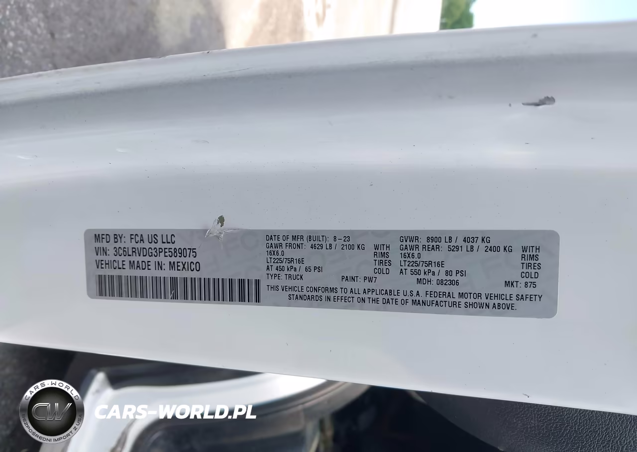2023 Ram Promaster 2500 High Roof 159 Wb VIN:3C6LRVDG3PE589075 - 9