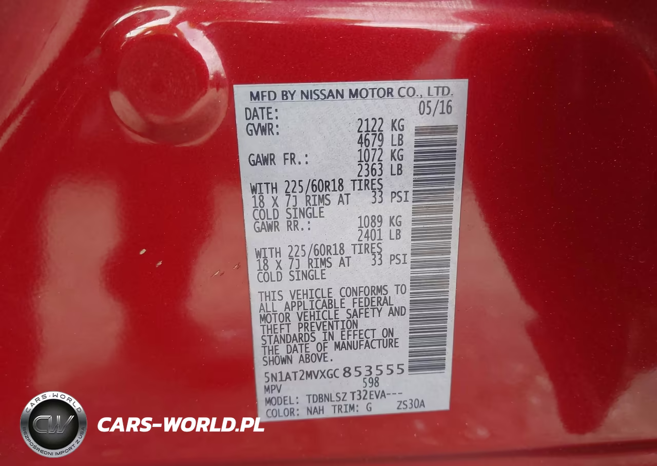 2016 Nissan Rogue Sl VIN:5N1AT2MVXGC853555 - 9