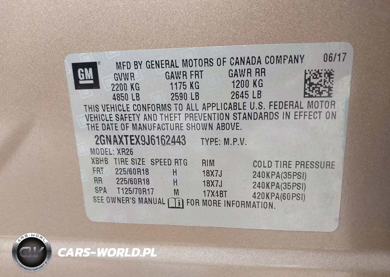 2018 Chevrolet Equinox Lt VIN:2GNAXTEX9J6162443 - 9