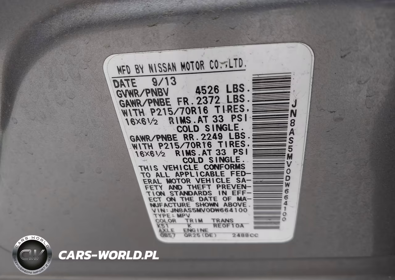 2013 Nissan Rogue S VIN:JN8AS5MV0DW664100 - 9