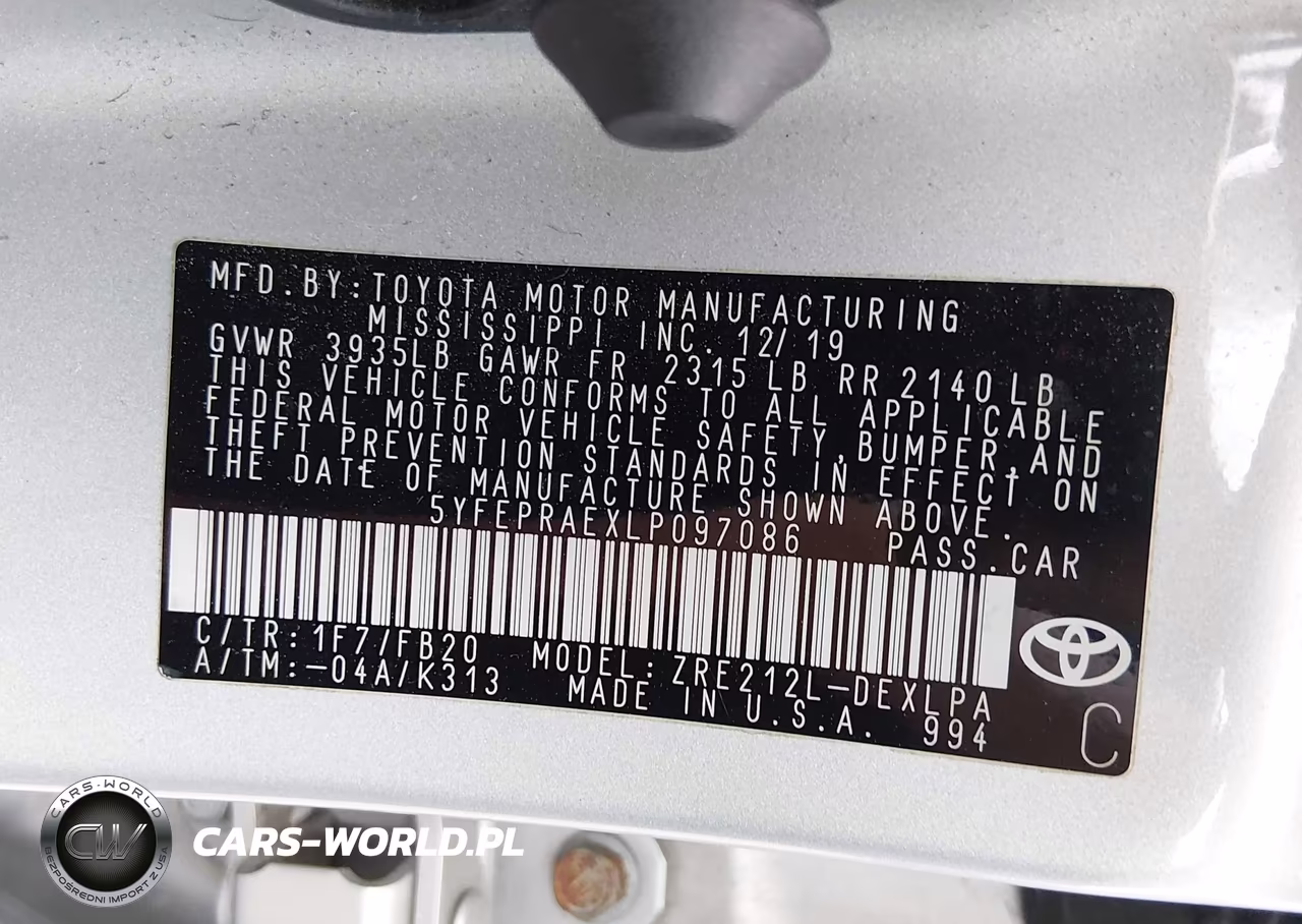 2020 Toyota Corolla Le VIN:5YFEPRAEXLP097086 - 9