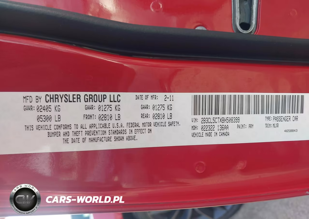 2011 Dodge Charger R-T VIN:2B3CL5CTXBH508399 - 9