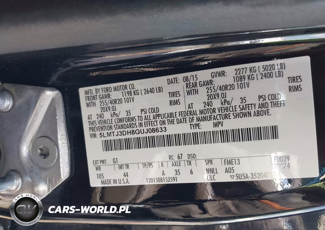 2016 Lincoln Mkc Reserve VIN:5LMTJ3DH8GUJ08633 - 9