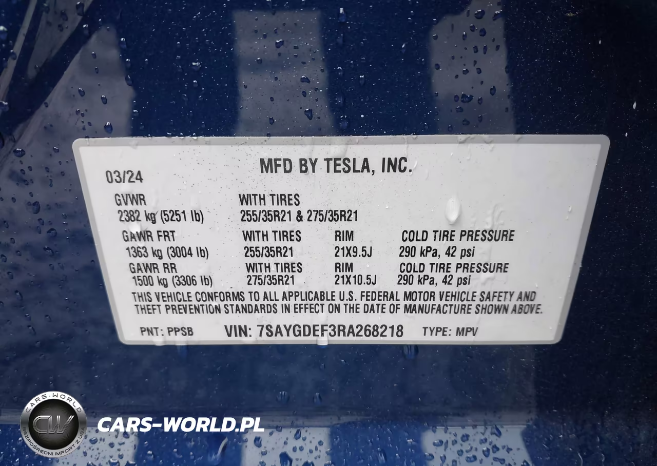 2024 Tesla Model Y Performance Dual Motor All-Wheel Drive VIN:7SAYGDEF3RA268218 - 9