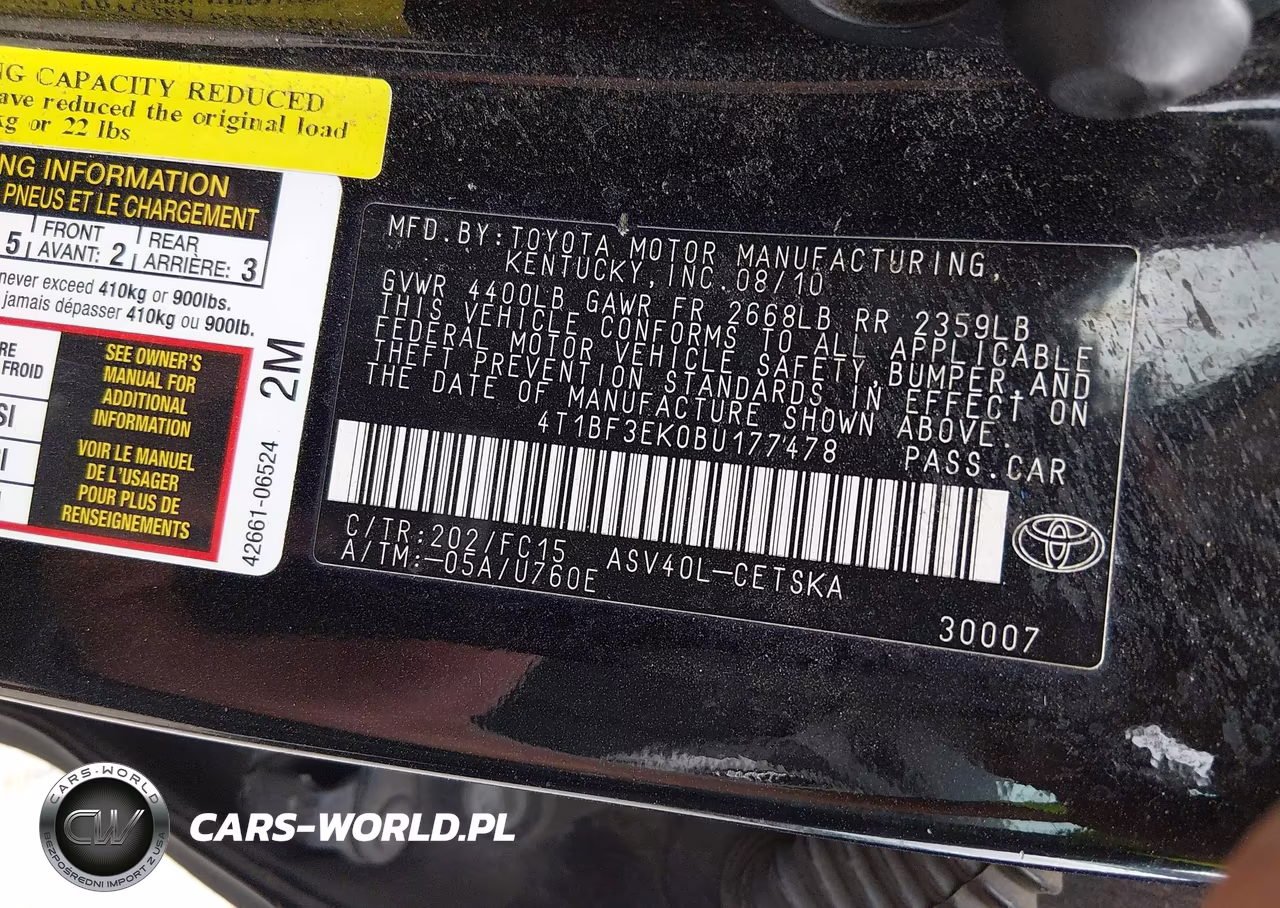 2011 Toyota Camry Se VIN:4T1BF3EK0BU177478 - 9