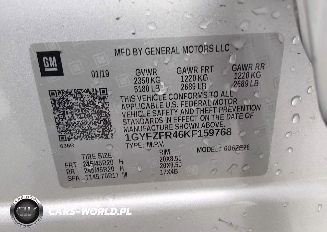 2019 Cadillac Xt4 Sport VIN:1GYFZFR46KF159768 - 9