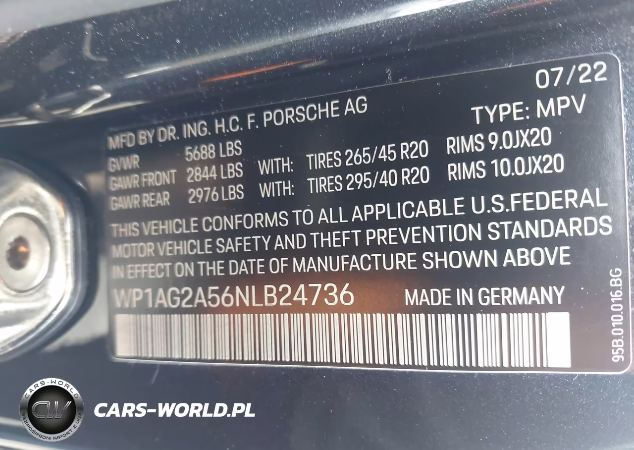 2022 Porsche Macan S VIN:WP1AG2A56NLB24736 - 9