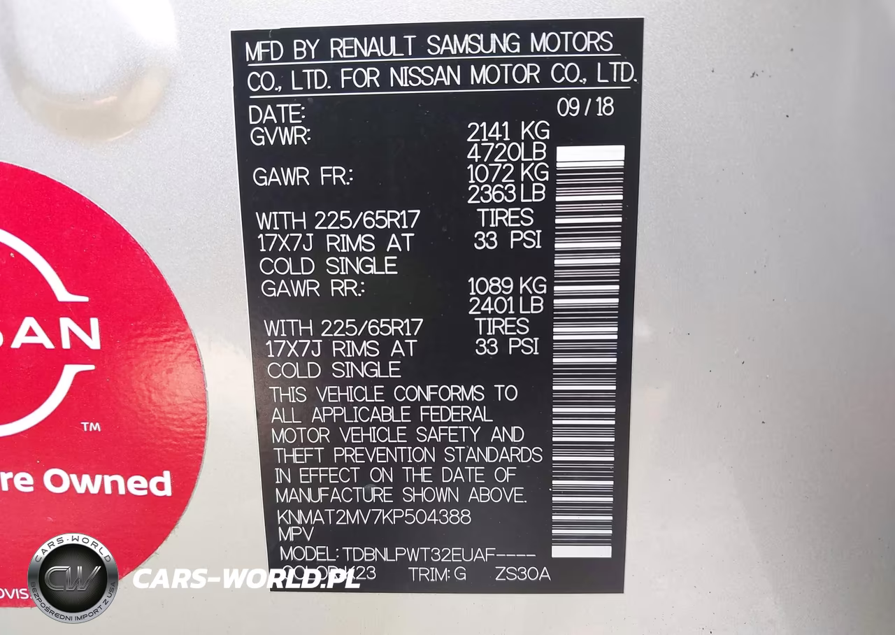 2019 Nissan Rogue S VIN:KNMAT2MV7KP504388 - 9