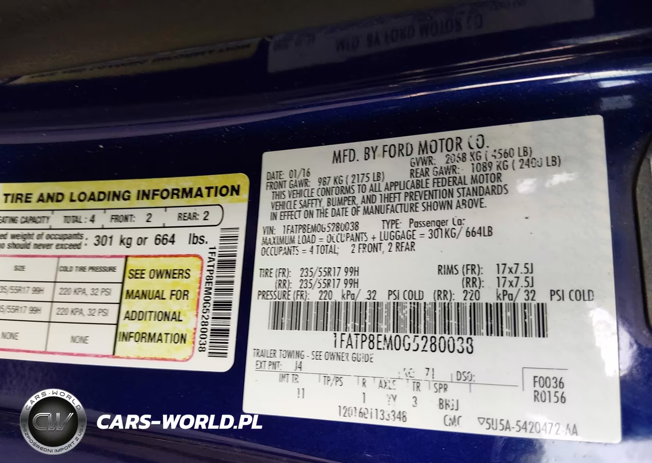 2016 Ford Mustang V6 VIN:1FATP8EM0G5280038 - 9