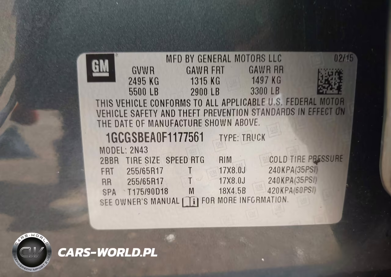 2015 Chevrolet Colorado 2Wd Lt VIN:1GCGSBEA0F1177561 - 9
