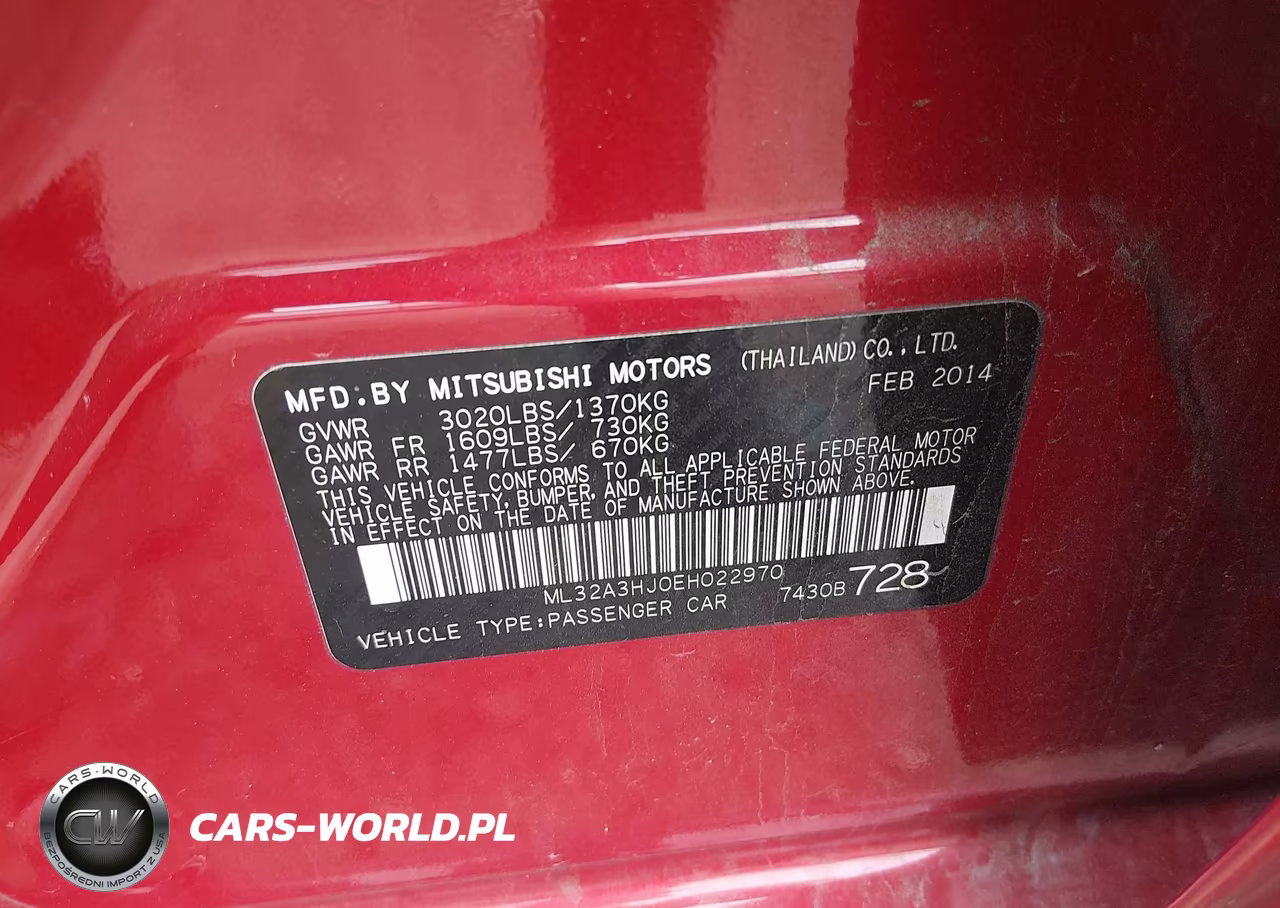 2014 Mitsubishi Mirage De VIN:ML32A3HJ0EH022970 - 9