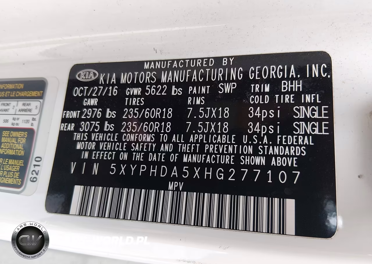 2017 Kia Sorento 3.3L Ex VIN:5XYPHDA5XHG277107 - 9