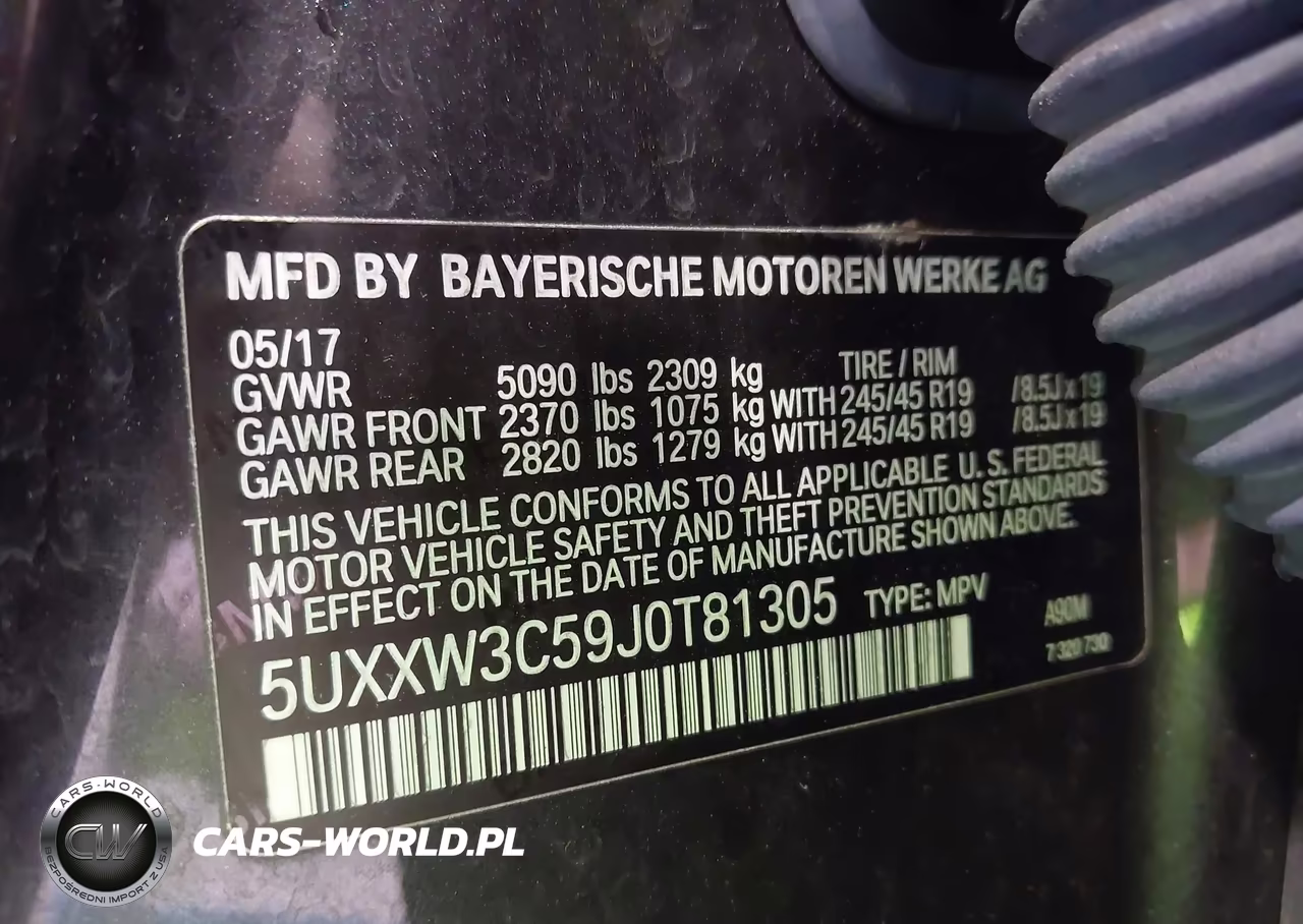 2018 BMW X4 xDrive28I VIN:5UXXW3C59J0T81305 - 9