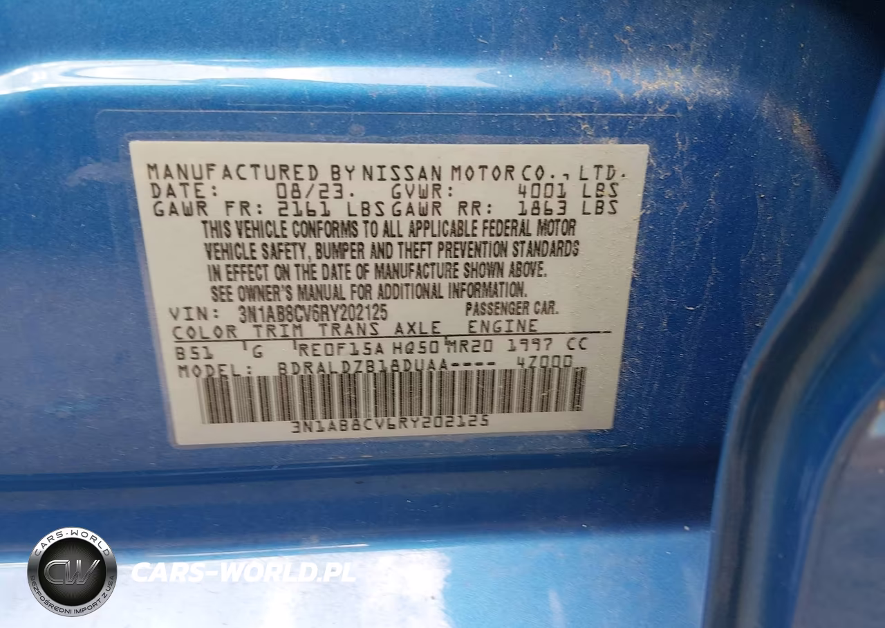 2024 Nissan Sentra Sv Xtronic Cvt VIN:3N1AB8CV6RY202125 - 9