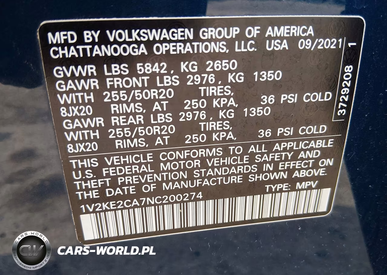 2022 Volkswagen Atlas Cross Sport 3.6L V6 Se W-Technology VIN:1V2KE2CA7NC200274 - 9
