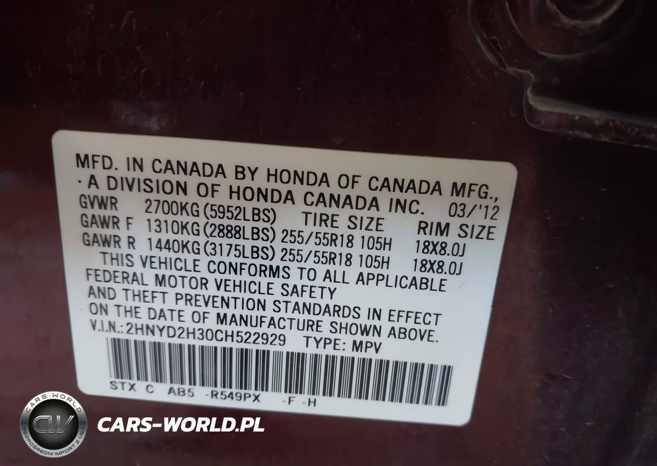 2012 Acura Mdx Technology Package VIN:2HNYD2H30CH522929 - 9