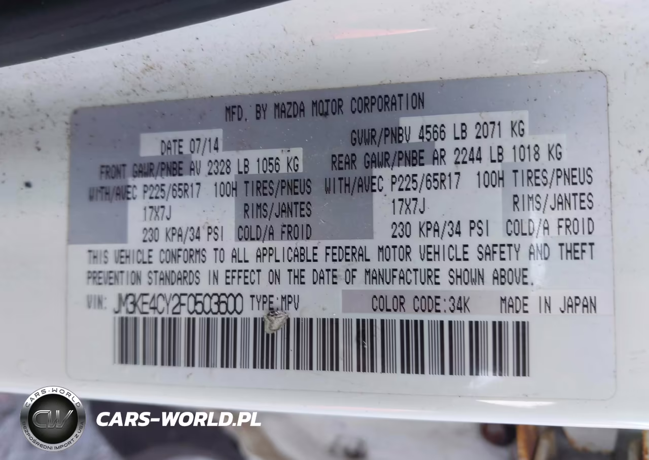 2015 Mazda Cx-5 Touring VIN:JM3KE4CY2F0503600 - 9