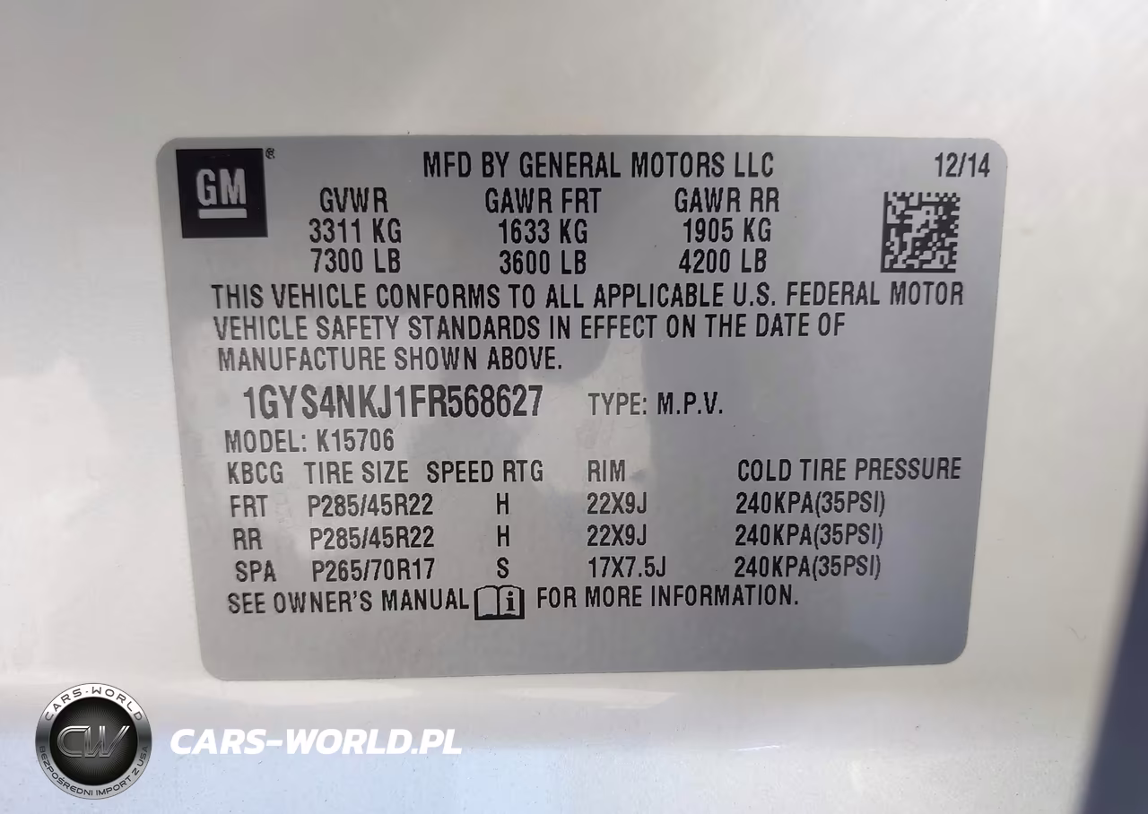 2015 Cadillac Escalade Premium VIN:1GYS4NKJ1FR568627 - 9
