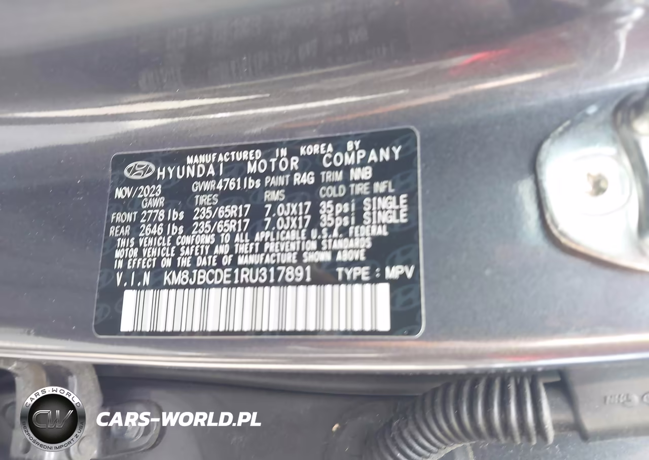 2024 Hyundai Tucson Sel VIN:KM8JBCDE1RU317891 - 9