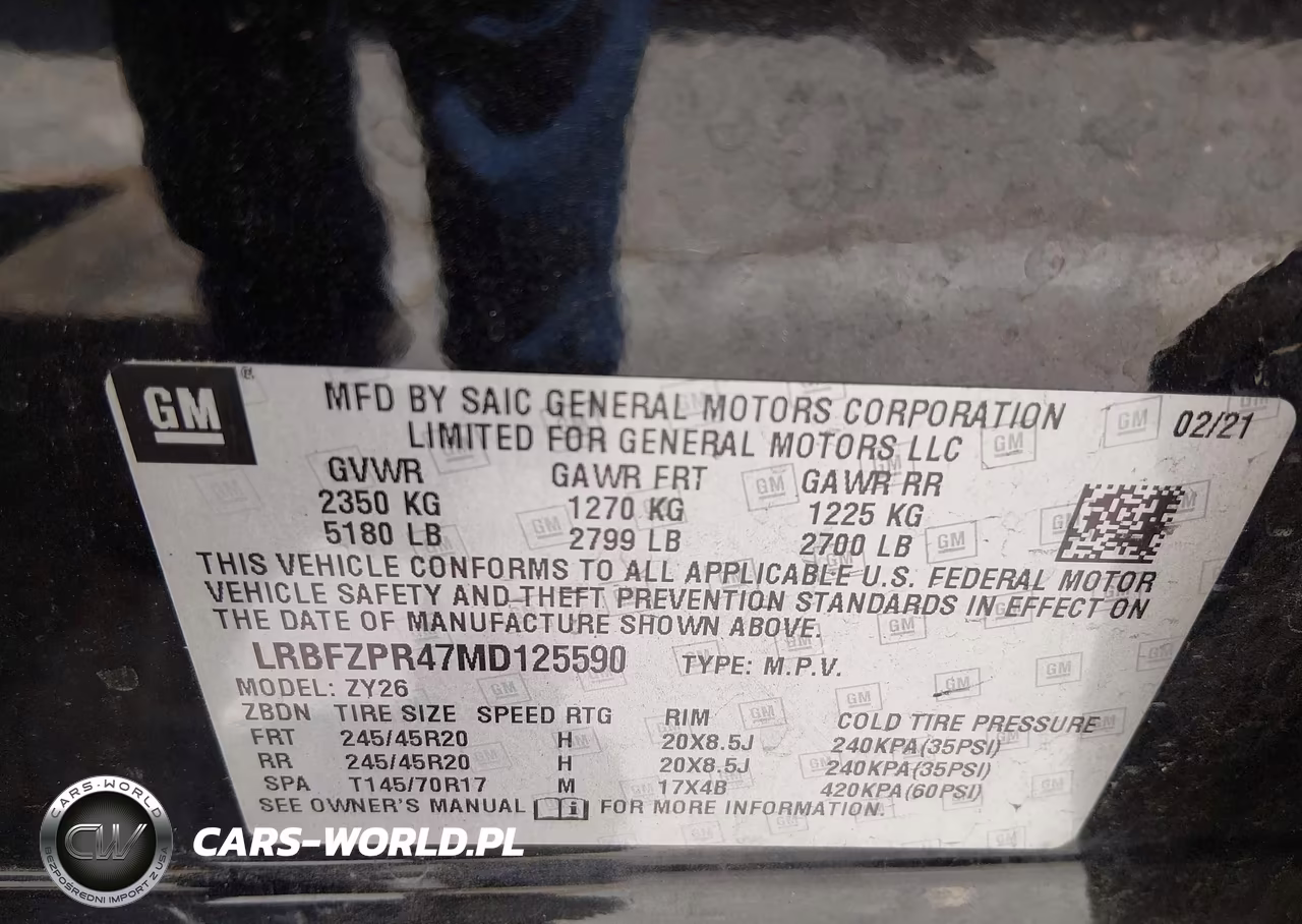 2021 Buick Envision Awd Essence VIN:LRBFZPR47MD125590 - 9