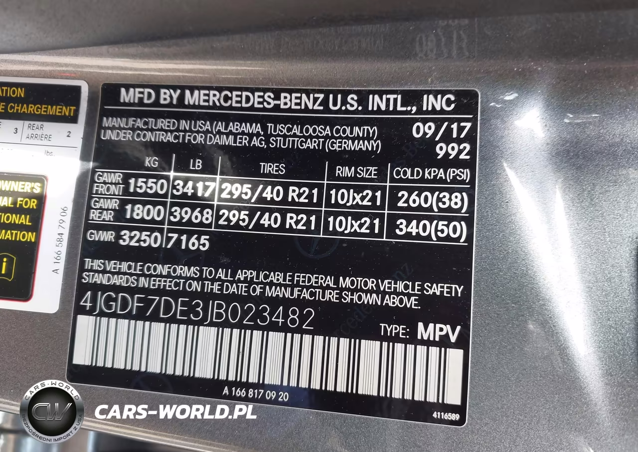 2018 Mercedes-Benz Gls 550 4Matic VIN:4JGDF7DE3JB023482 - 9