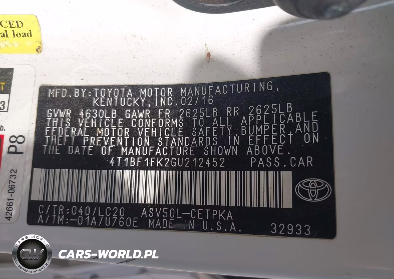 2016 Toyota Camry Xse VIN:4T1BF1FK2GU212452 - 9