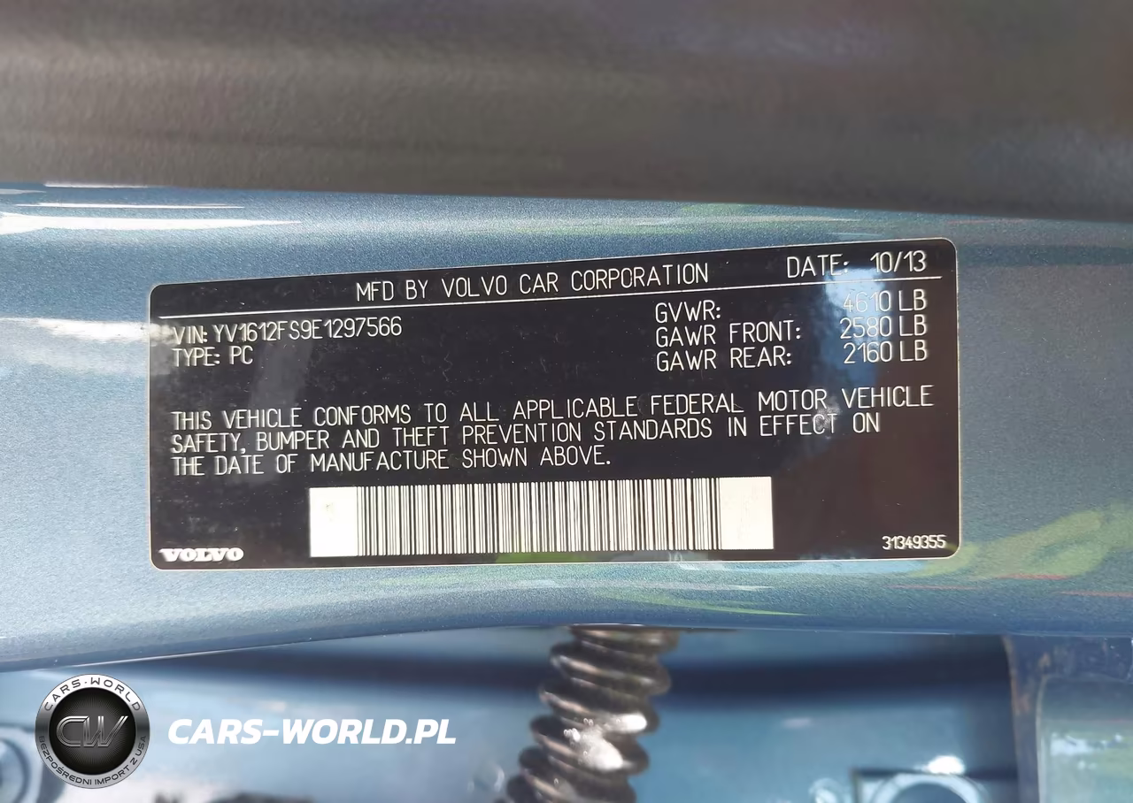 2014 Volvo S60 T5 Platinum VIN:YV1612FS9E1297566 - 9