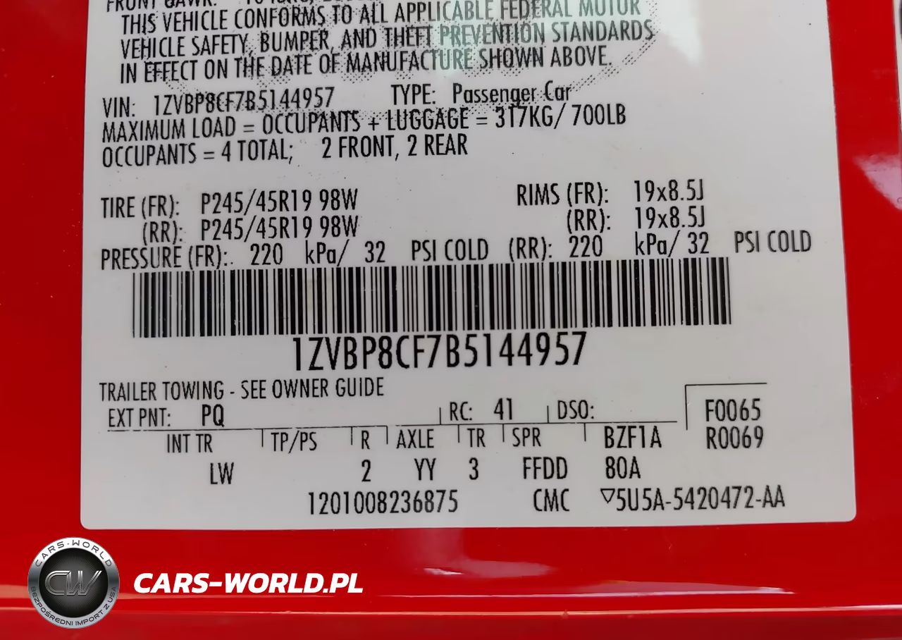 2011 Ford Mustang Gt Premium VIN:1ZVBP8CF7B5144957 - 9