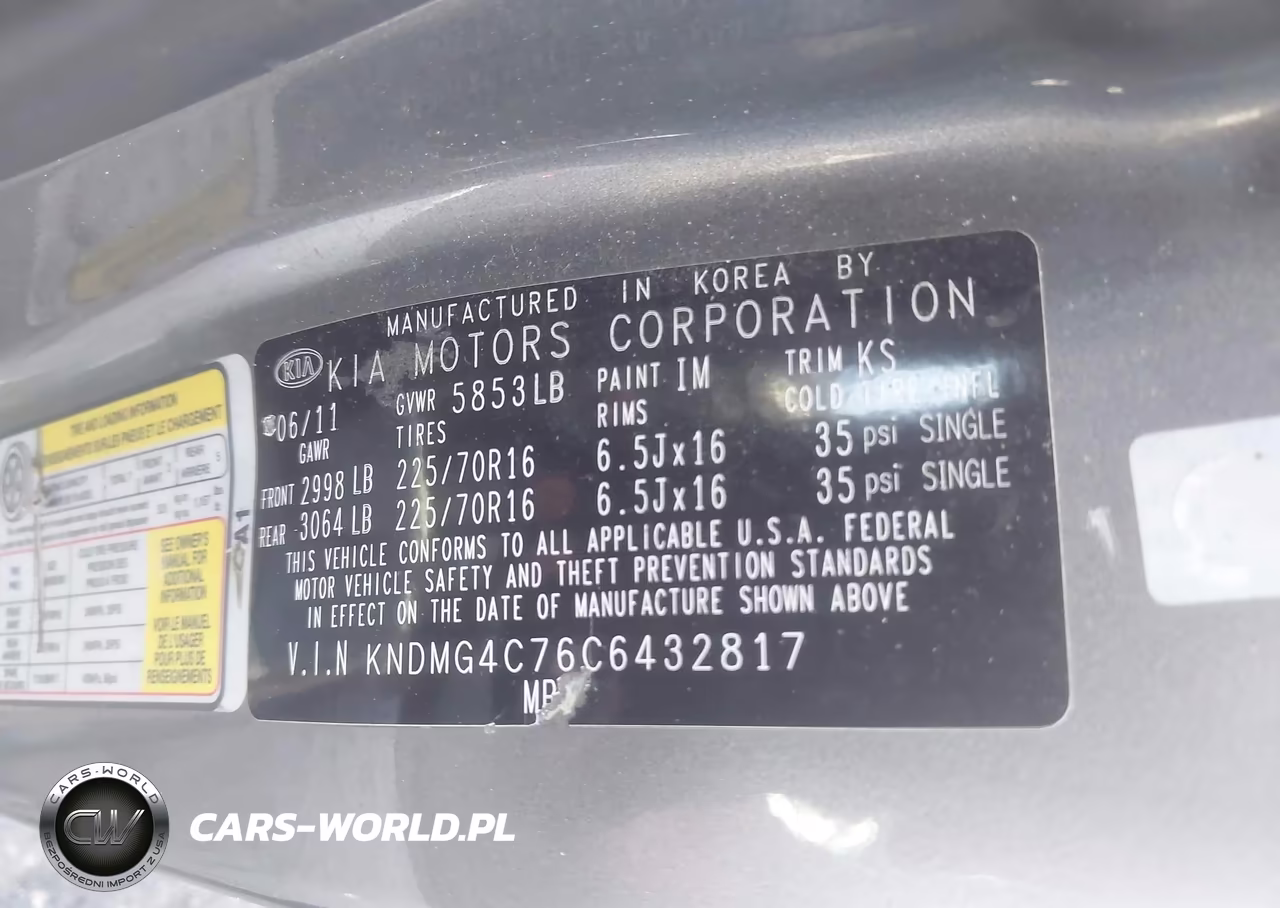 2012 Kia Sedona Lx VIN:KNDMG4C76C6432817 - 9