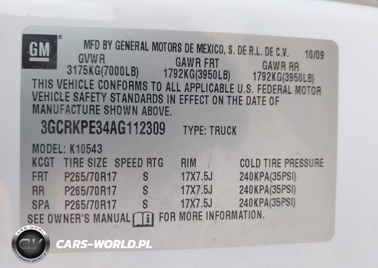 2010 Chevrolet Silverado 1500 Work Truck VIN:3GCRKPE34AG112309 - 9