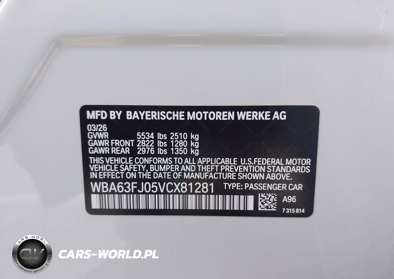 2027 BMW 540I VIN:WBA63FJ05VCX81281 - 9