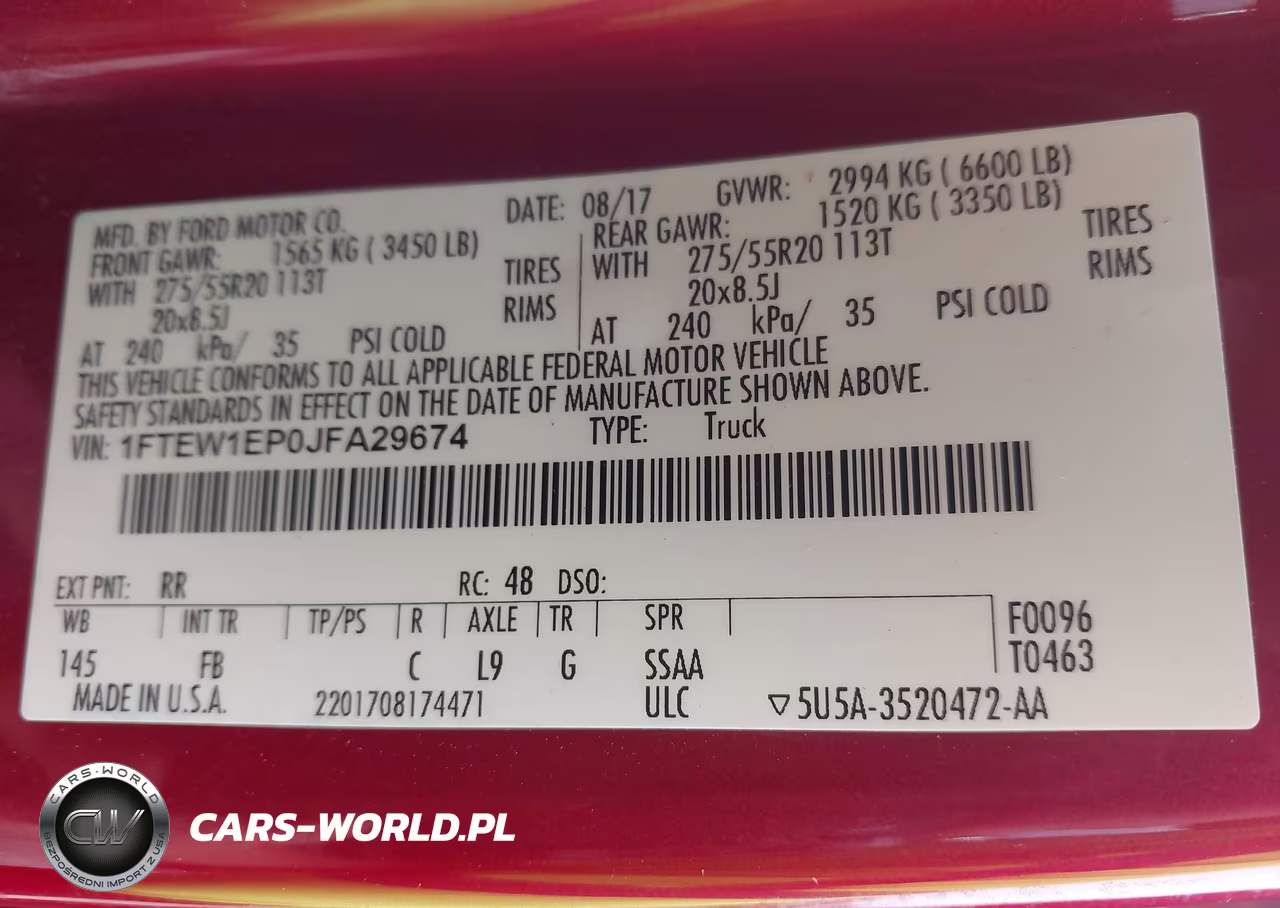 2018 Ford F-150 Xlt VIN:1FTEW1EP0JFA29674 - 9